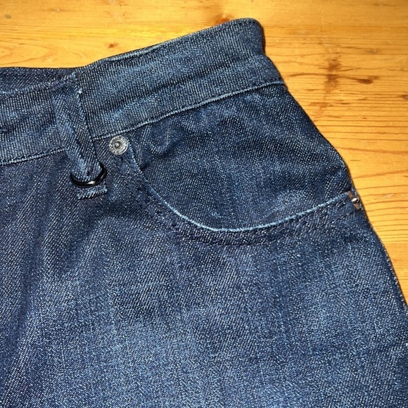 St. John Sport Dark Denim High-Rise Jeans 2 - Picture 7 of 10